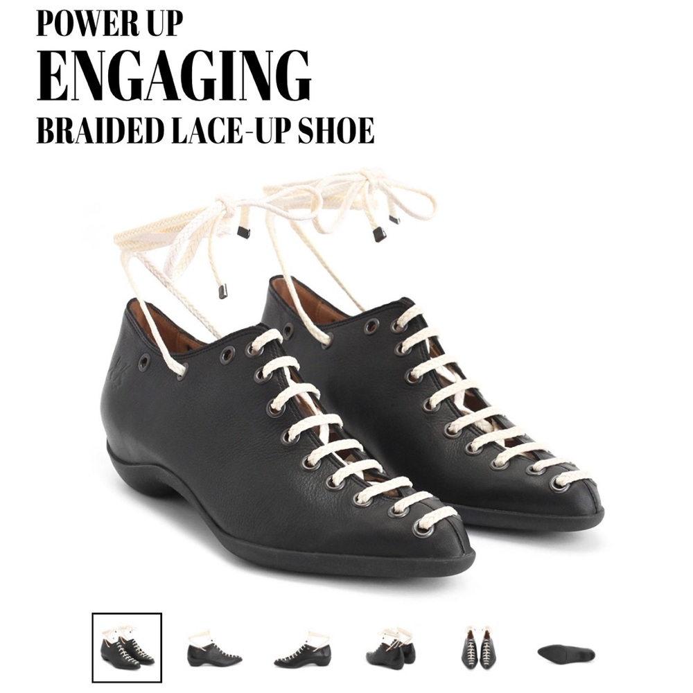 John fluevog power up engaging lace flat 9